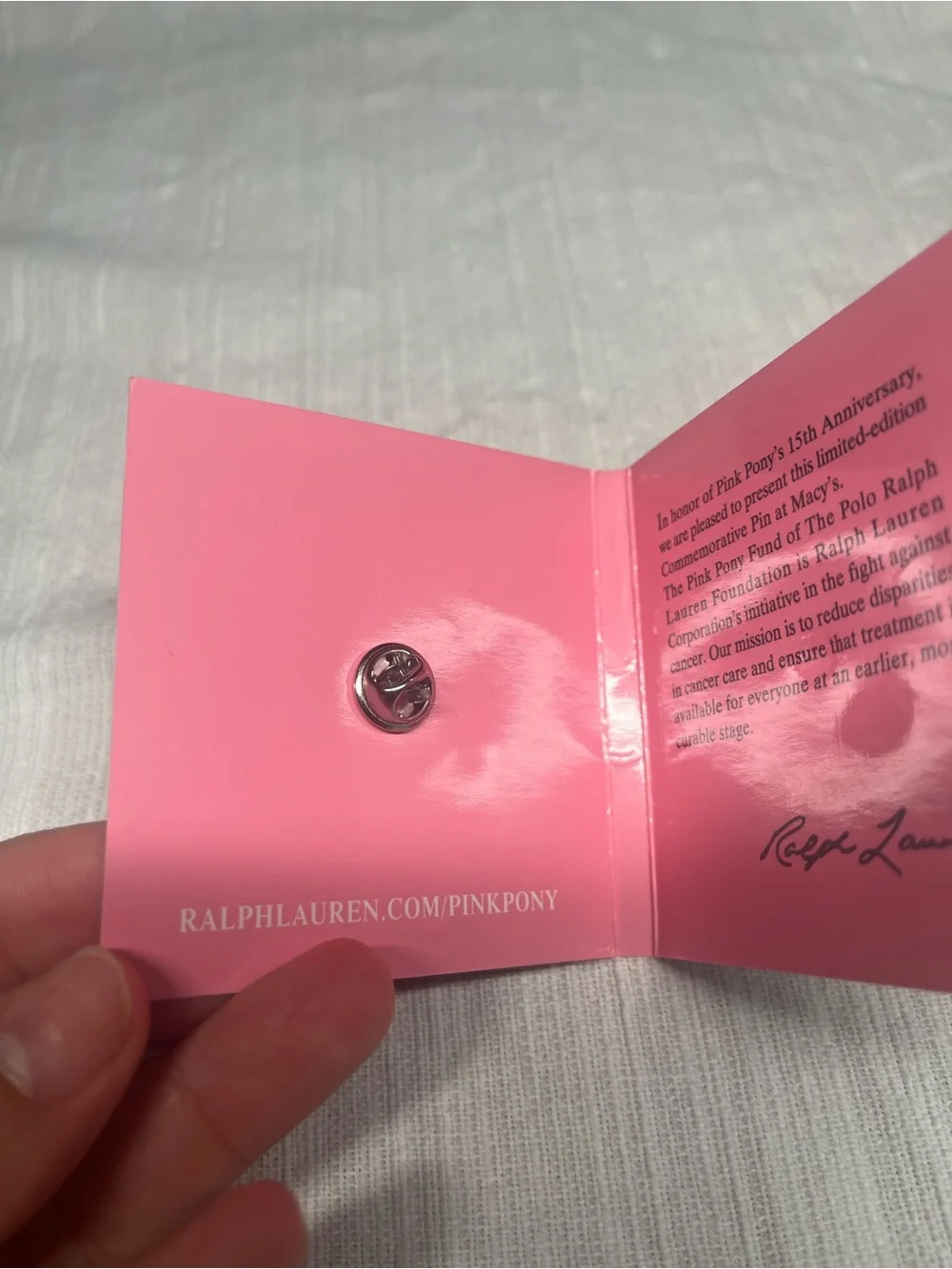 Ralph Lauren Pink Polo Pony Cufflinks